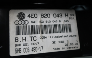 Ovládací panel větráku/klimatizace Audi A8 D3 4E0820043H - Image 3